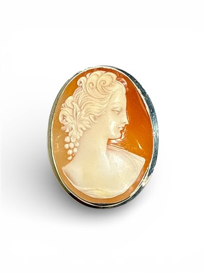 Brosche Mandile 1922 Dame Cammei  in Silber Conchiglia 2MSPCM26 - 2MSPCM26